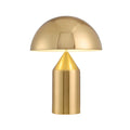 Modern Metal Table Lamp with Half Round Shade Gold | Lurevia