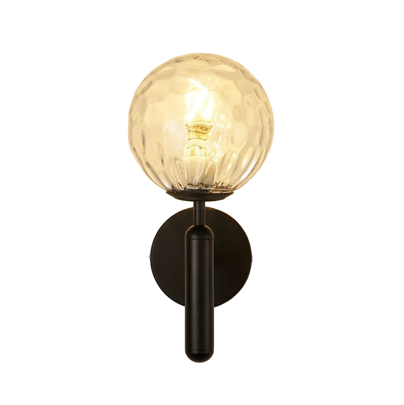 Modern Minimalist Glass Globe Wall Sconce Light | Glacia