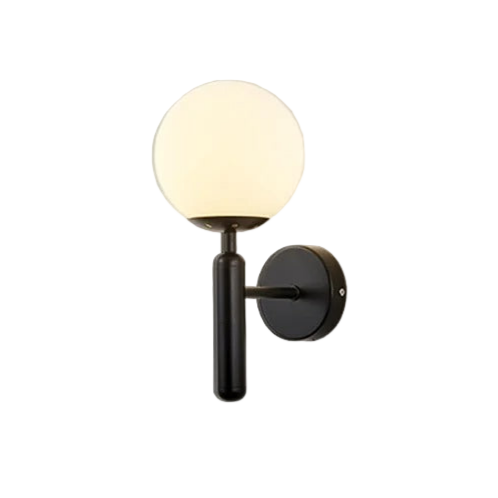 Modern Minimalist Glass Globe Wall Sconce Light | Glacia