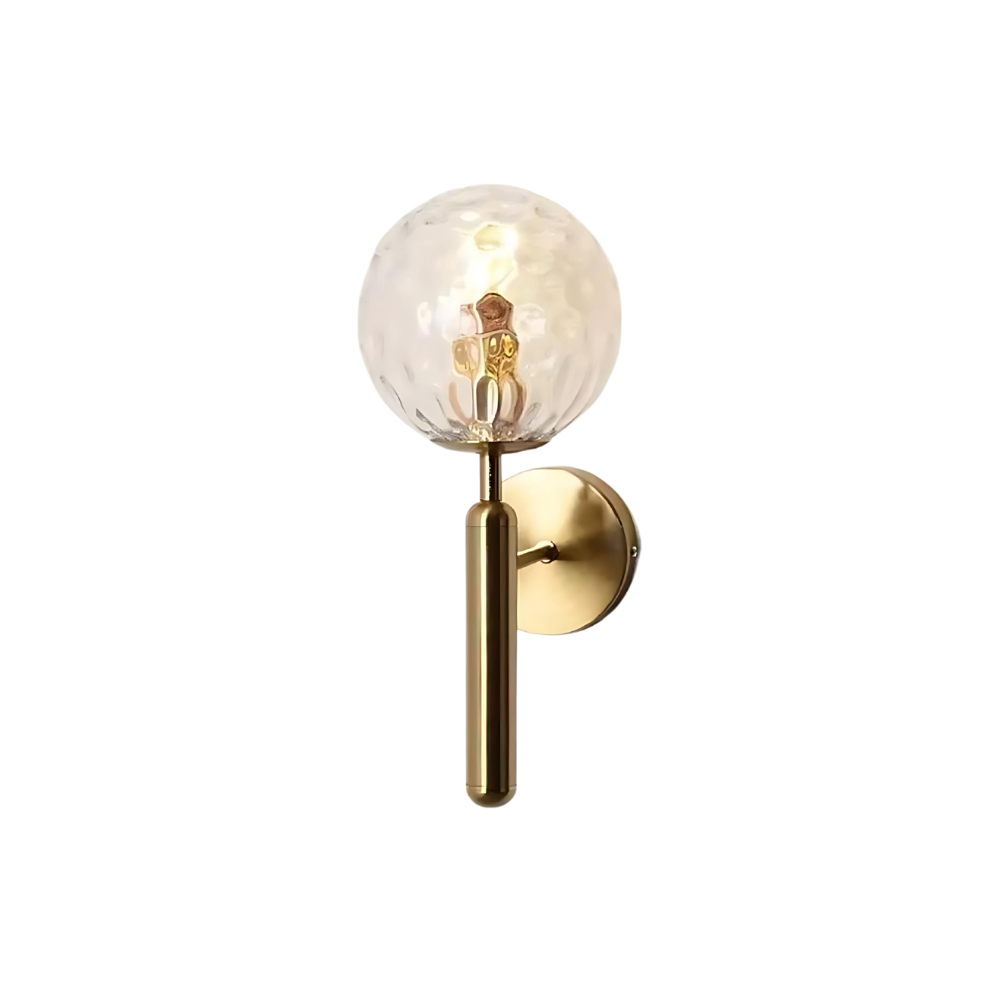 Modern Minimalist Glass Globe Wall Sconce Light | Glacia