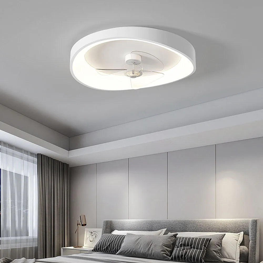 Modern Minimalist Iron Ceiling Fan Light Fixture | Varnico