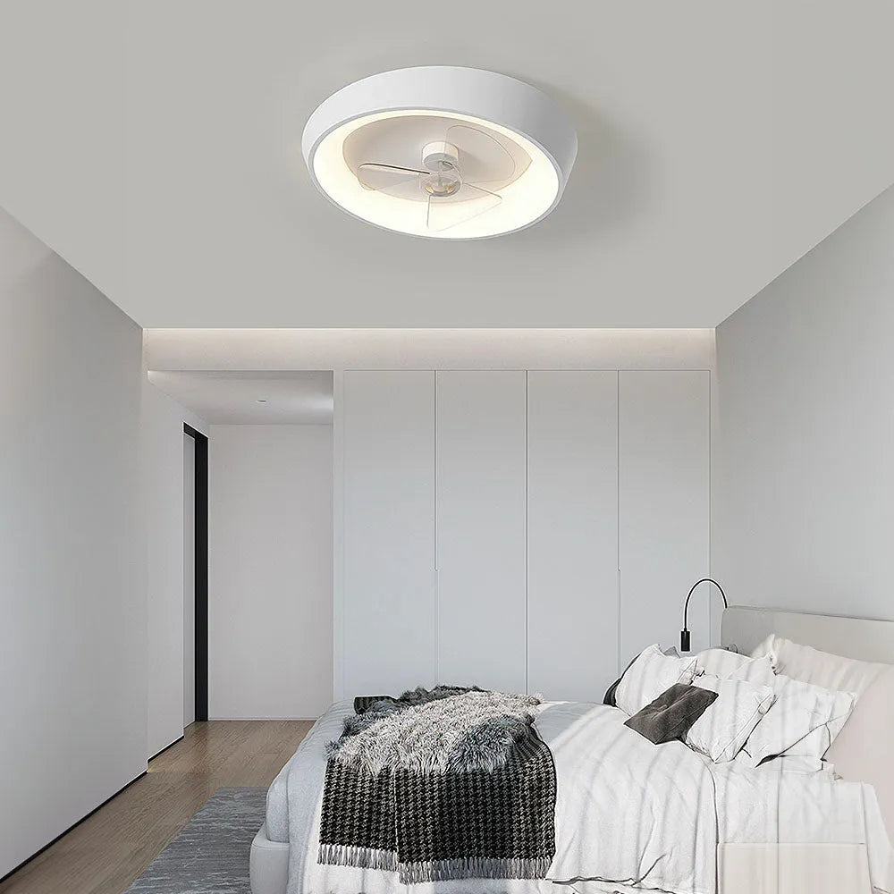 Modern Minimalist Iron Ceiling Fan Light Fixture | Varnico