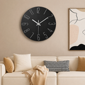 Modern Minimalist Wall Clock Silent Quartz Living Room | Quenova