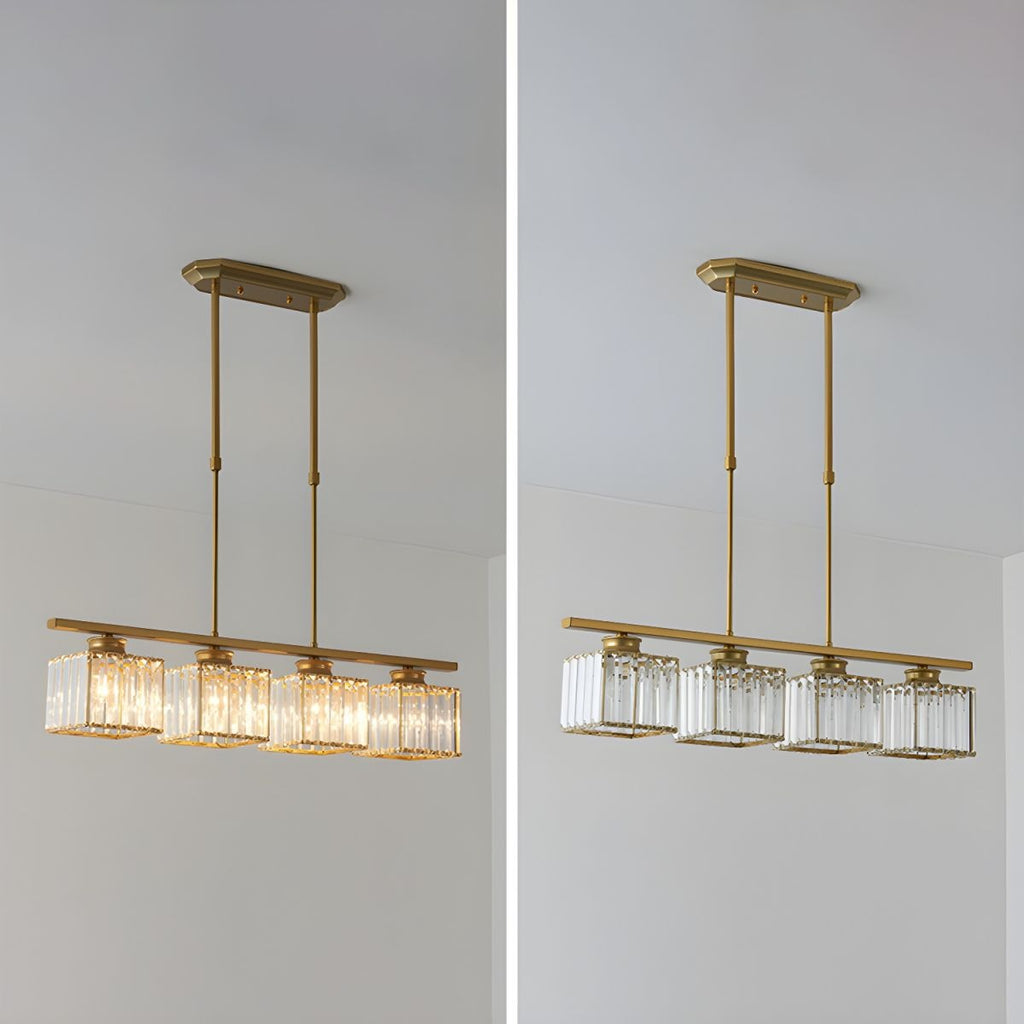 Modern Multi Head Glass Chandelier Dining Light | Velvaro