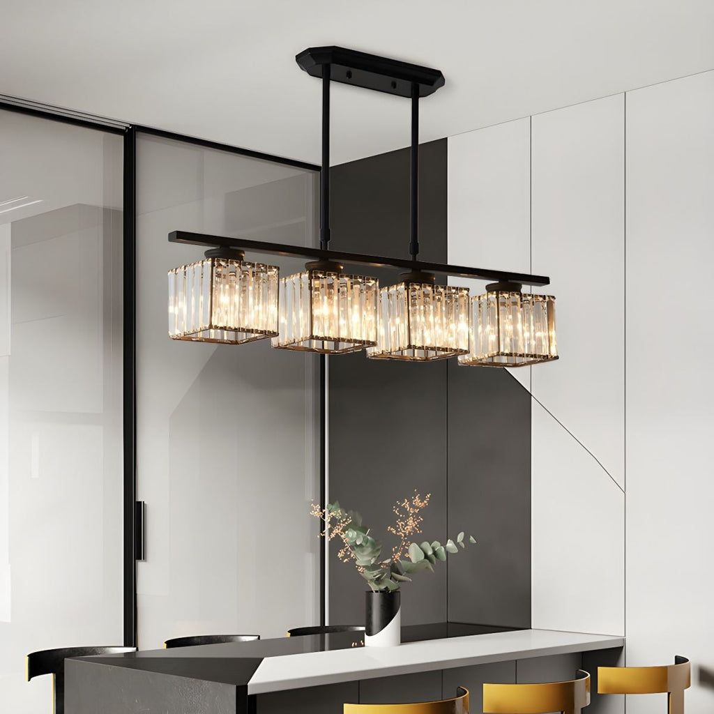 Modern Multi Head Glass Chandelier Dining Light | Velvaro