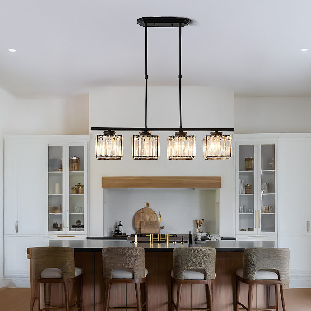 Modern Multi Head Glass Chandelier Dining Light | Velvaro
