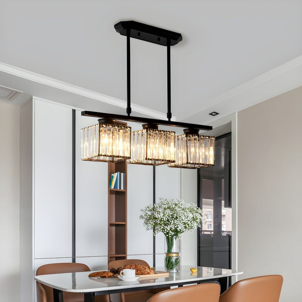 Modern Multi Head Glass Chandelier Dining Light | Velvaro