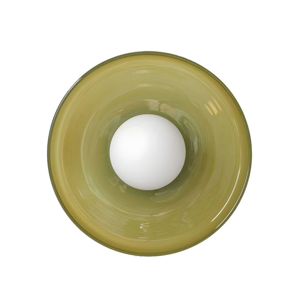 Modern Nordic Geometric Glass Ceiling Light Flush Mount | Lunvan