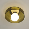 Modern Nordic Geometric Glass Ceiling Light Flush Mount | Lunvan