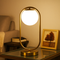 Modern Nordic Glass Globe Table Lamp | Lumidra
