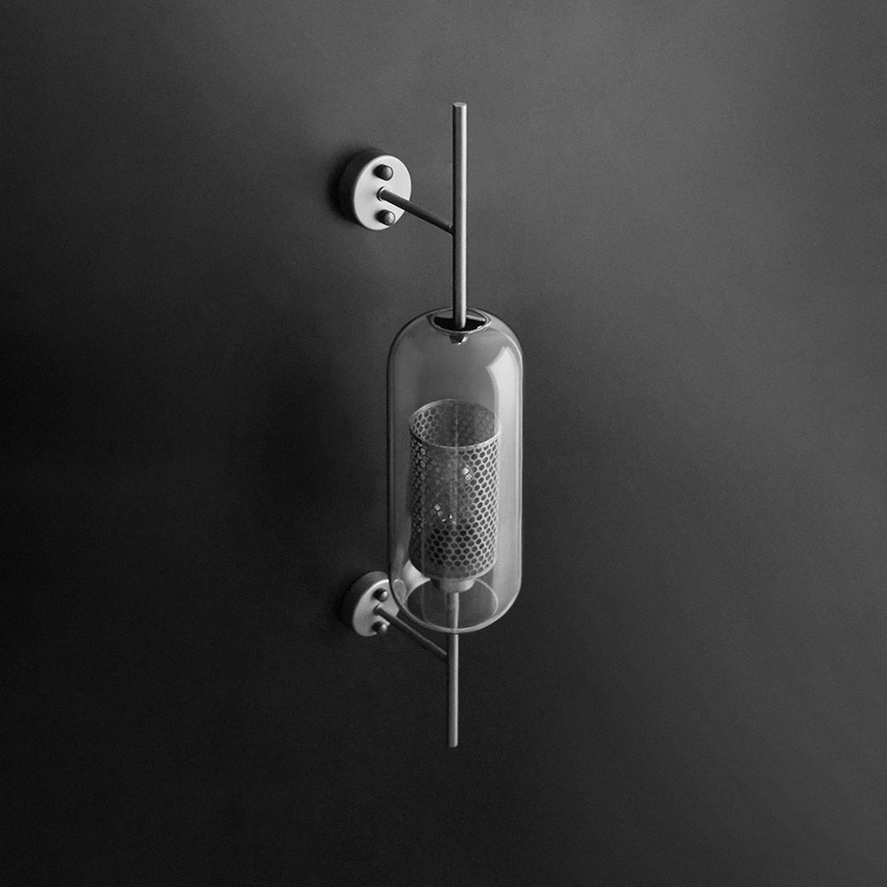 Modern Nordic Metal Glass Industrial Wall Light | Pelvino