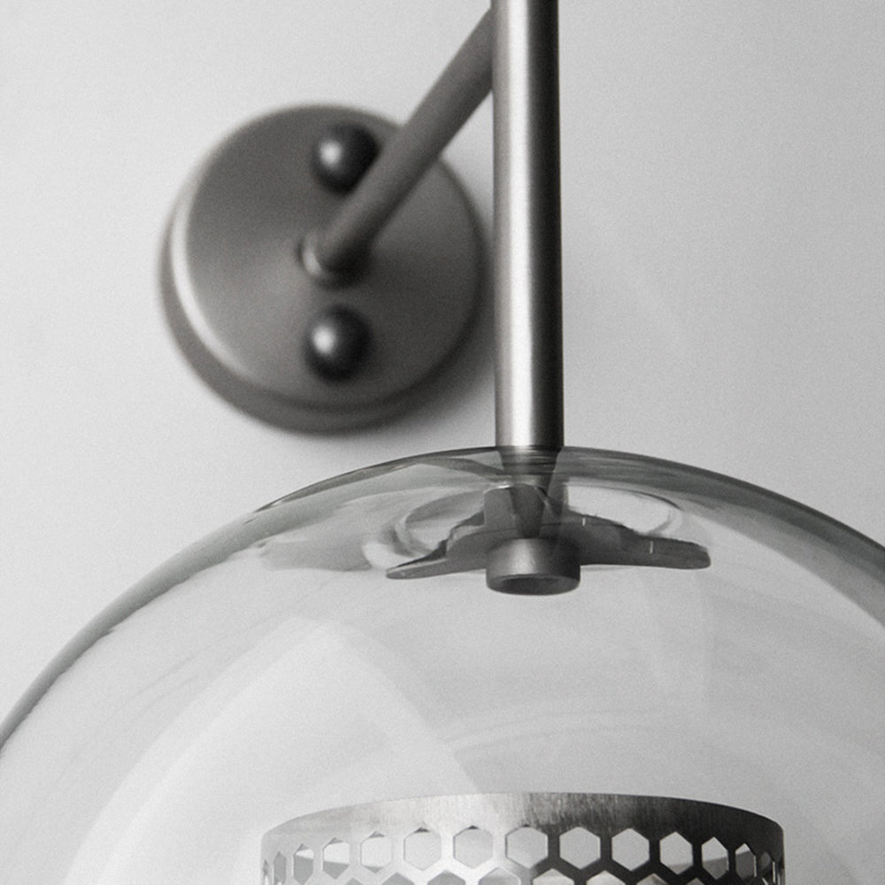 Modern Nordic Metal Glass Industrial Wall Light | Pelvino