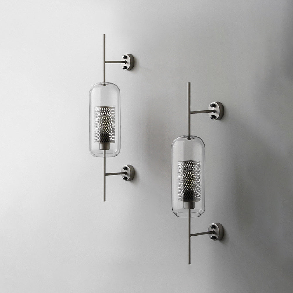 Modern Nordic Metal Glass Industrial Wall Light | Pelvino