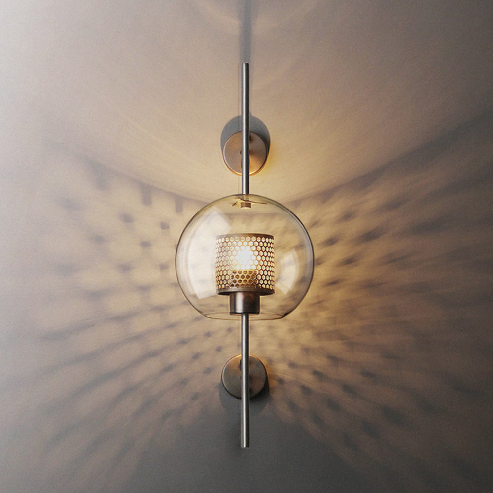 Modern Nordic Metal Glass Industrial Wall Light | Pelvino