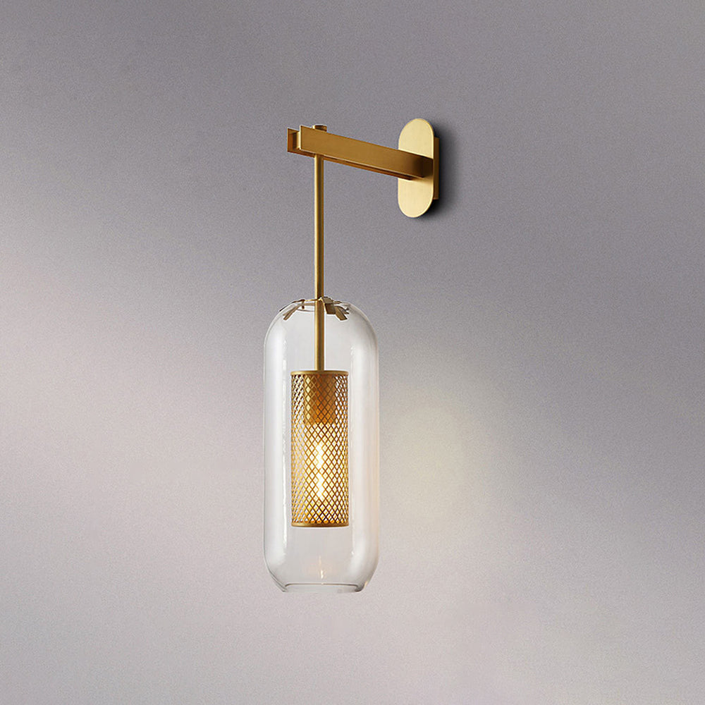 Modern Nordic Metal Glass Industrial Wall Light | Pelvino