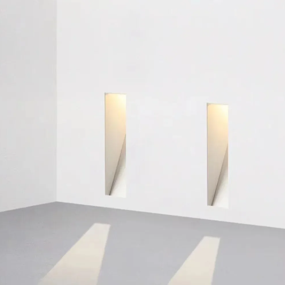 Modern Nordic Metal LED Sensor Recessed Wall Light | Sconva