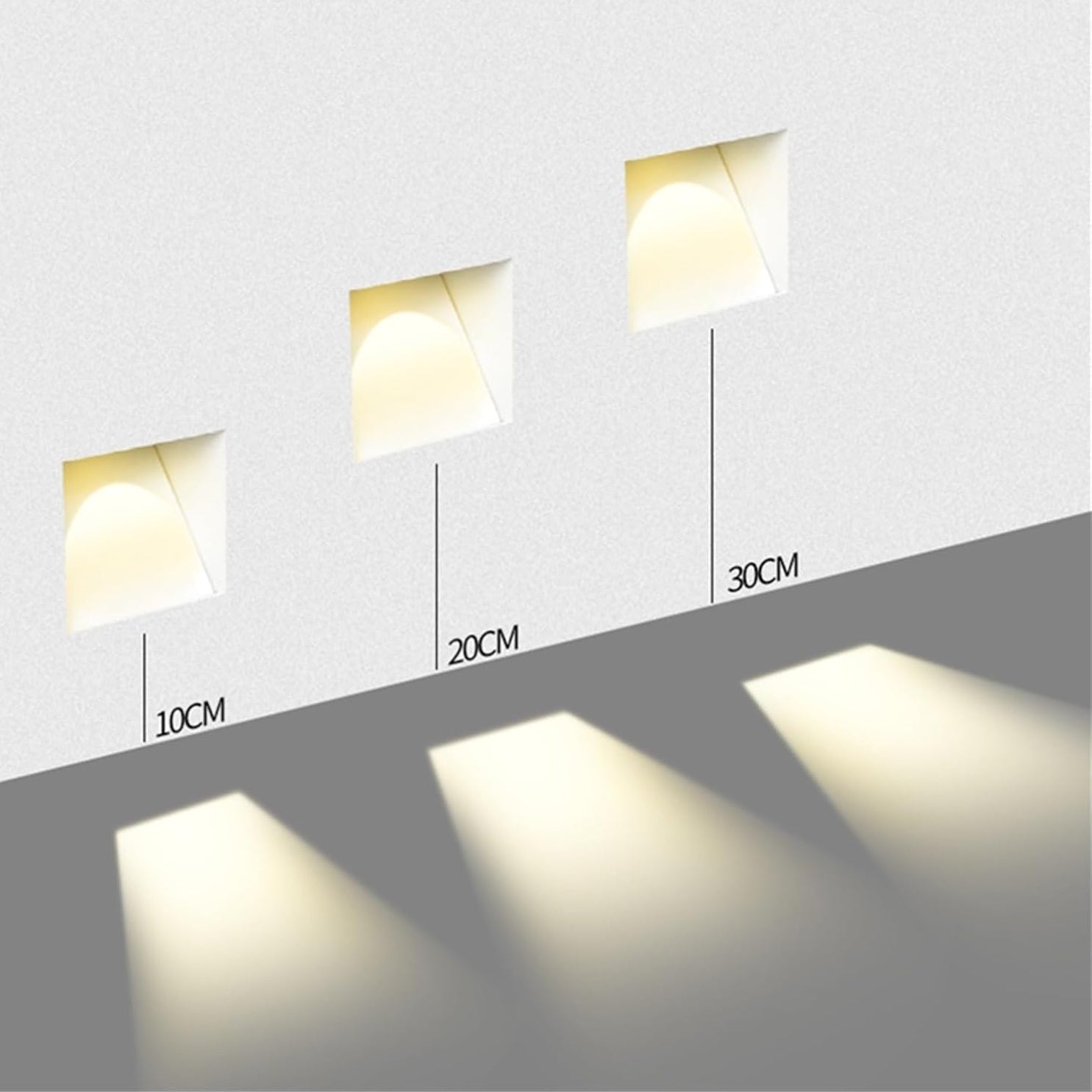Modern Nordic Metal LED Sensor Recessed Wall Light | Sconva