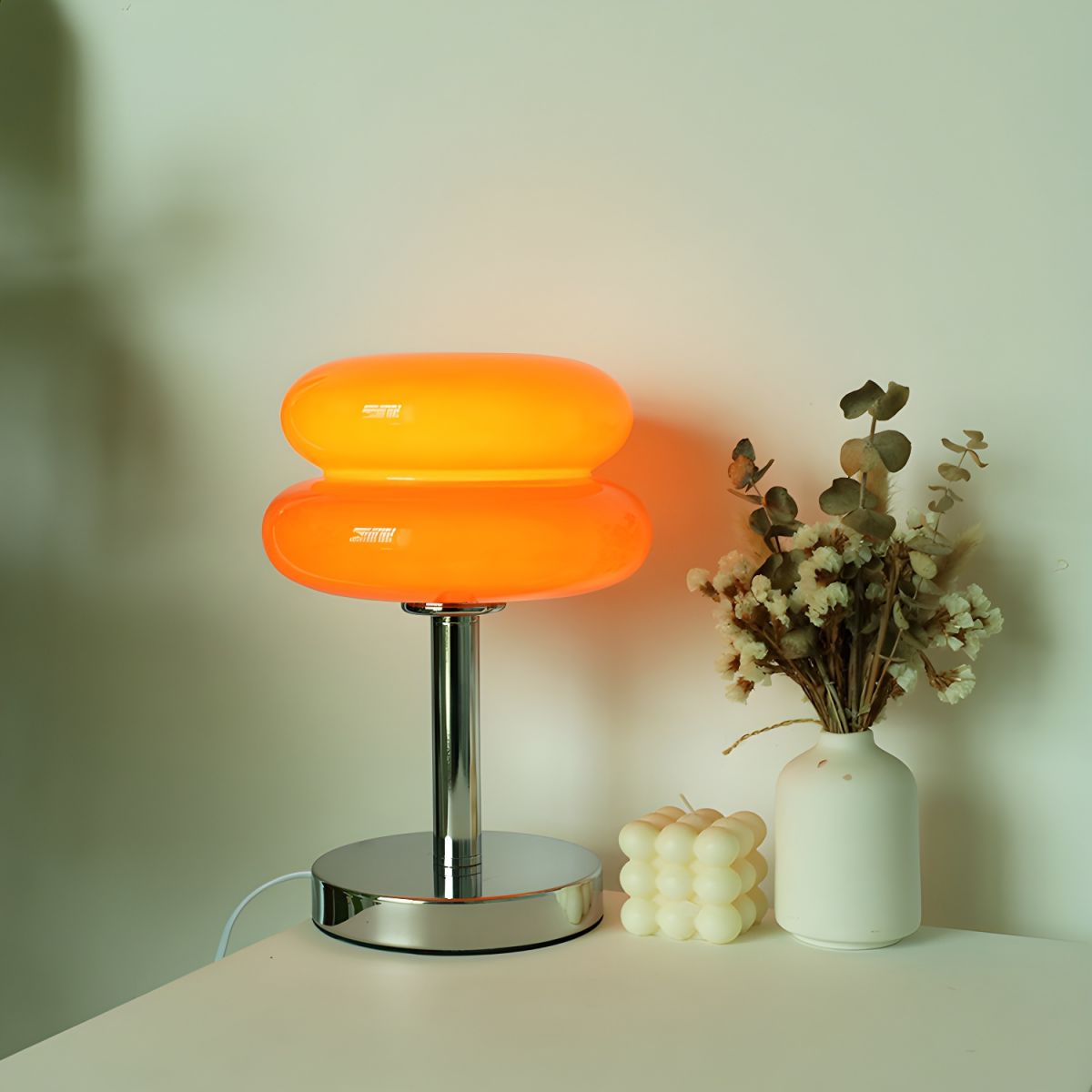 Modern Nordic Table Lamp with Glass Dome | Lumenza
