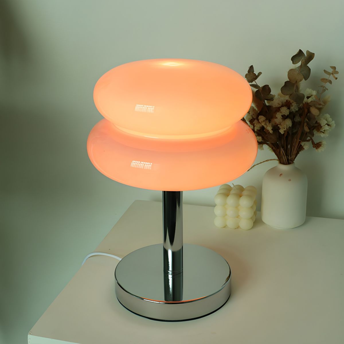 Modern Nordic Table Lamp with Glass Dome | Lumenza