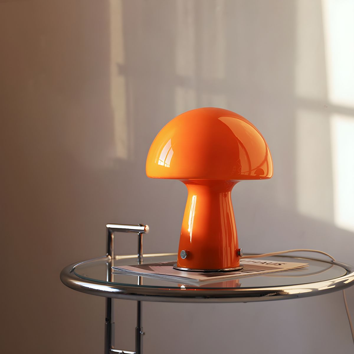 Modern Nordic Table Lamp with Glass Shade | Casilu