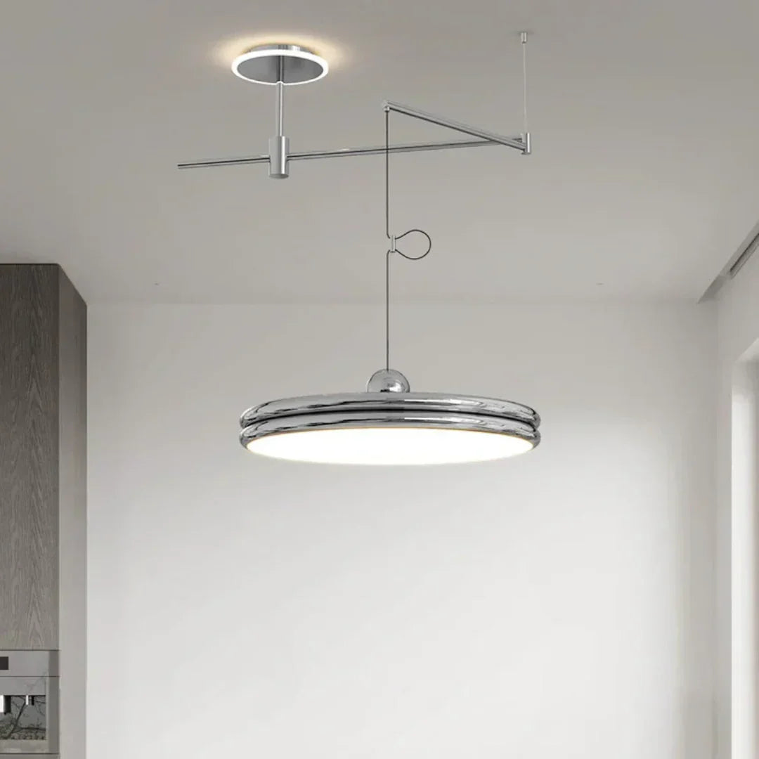 Modern Pendant Light with Adjustable Arms Interior | Selene