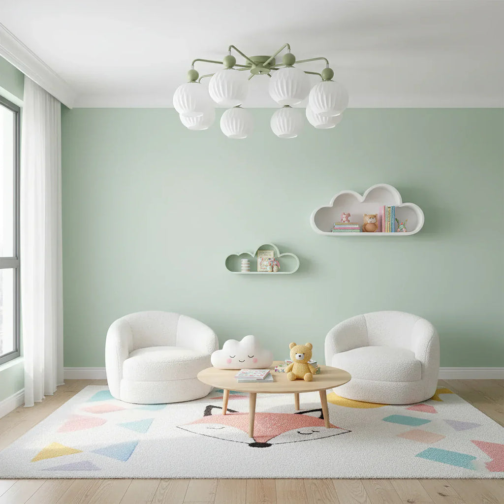 Modern Ribbed Glass Ceiling Light Fixture | Lumvir