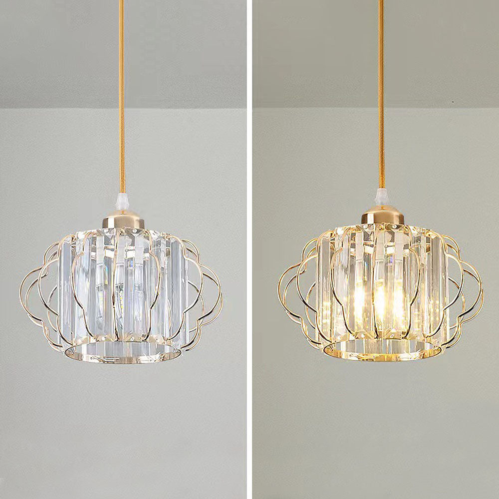 Modern Round Crystal Ceiling Light Gold or Black | Vilion