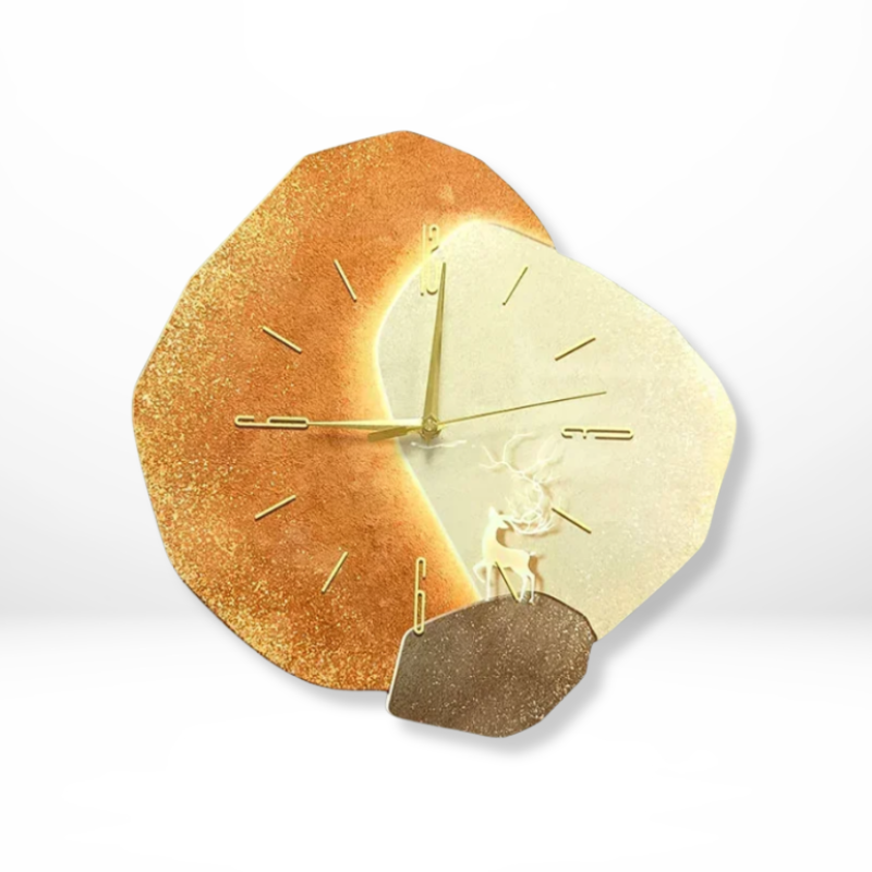 Modern Silent Quartz Wall Clock with Soft Backlight | Sarvora