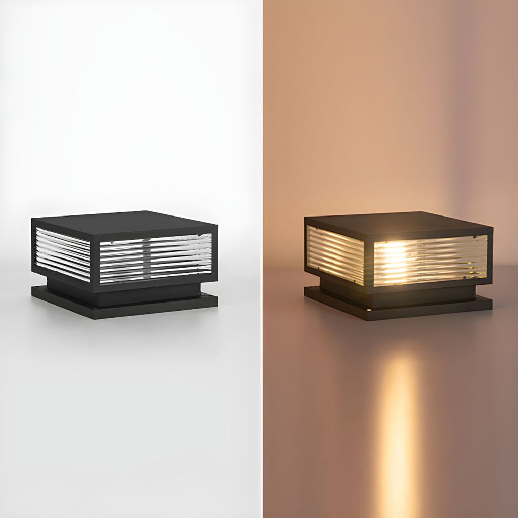 Modern Square Metal Outdoor Waterproof Light Fixture | Perqis