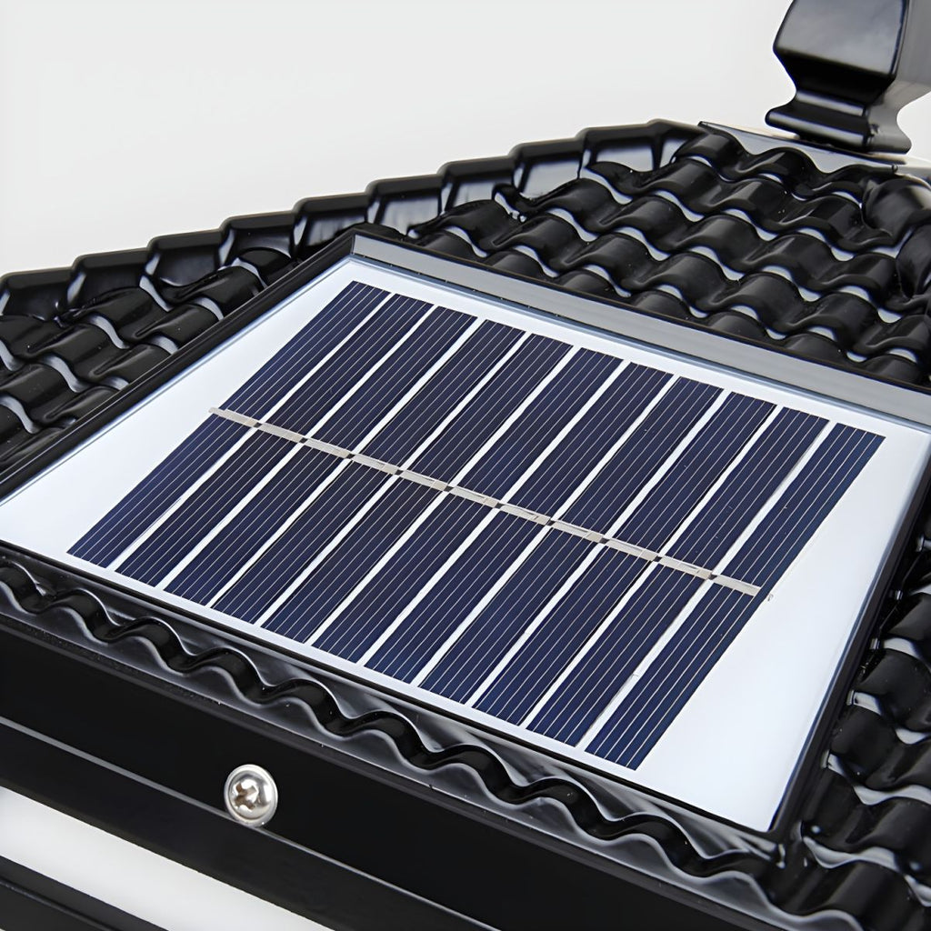 Modern Square Solar Metal Outdoor Light Fixture | Fenlora