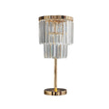 Modern Table Lamp with Crystal Shade Gold Finish | Velora