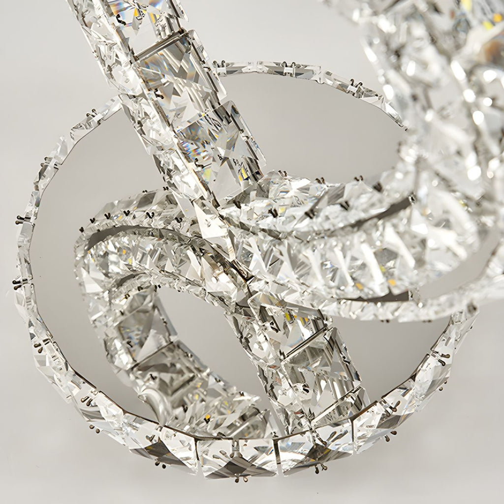 Modern Table Lamp with Crystal Shades Ambient Lighting | Nardon