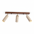 Modern Travertine Ceiling Light with Sleek Design | Solari