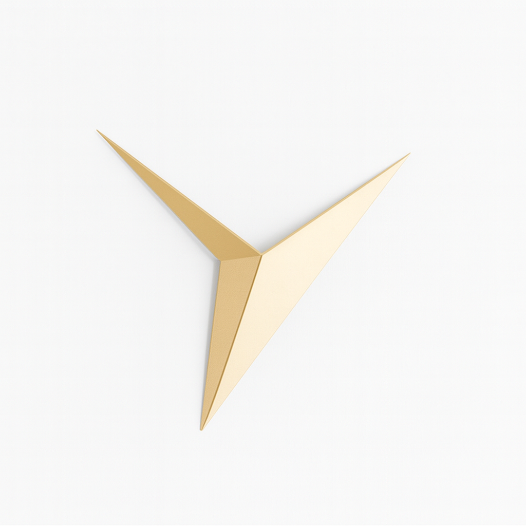 Modern Triangle Metal LED Directional Wall Light | Trialux