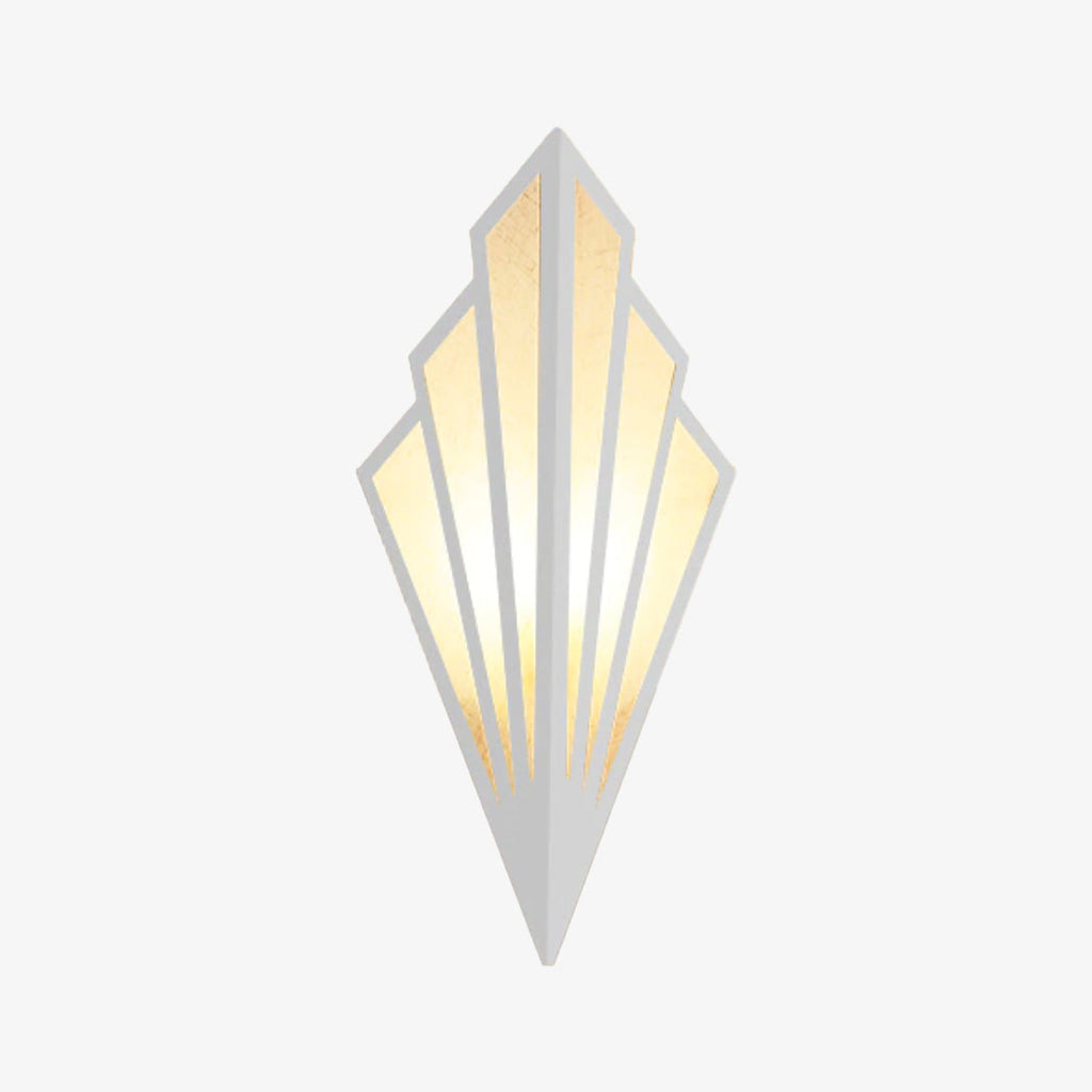 Modern Triangular Metal LED Wall Light for Rooms | Glimra