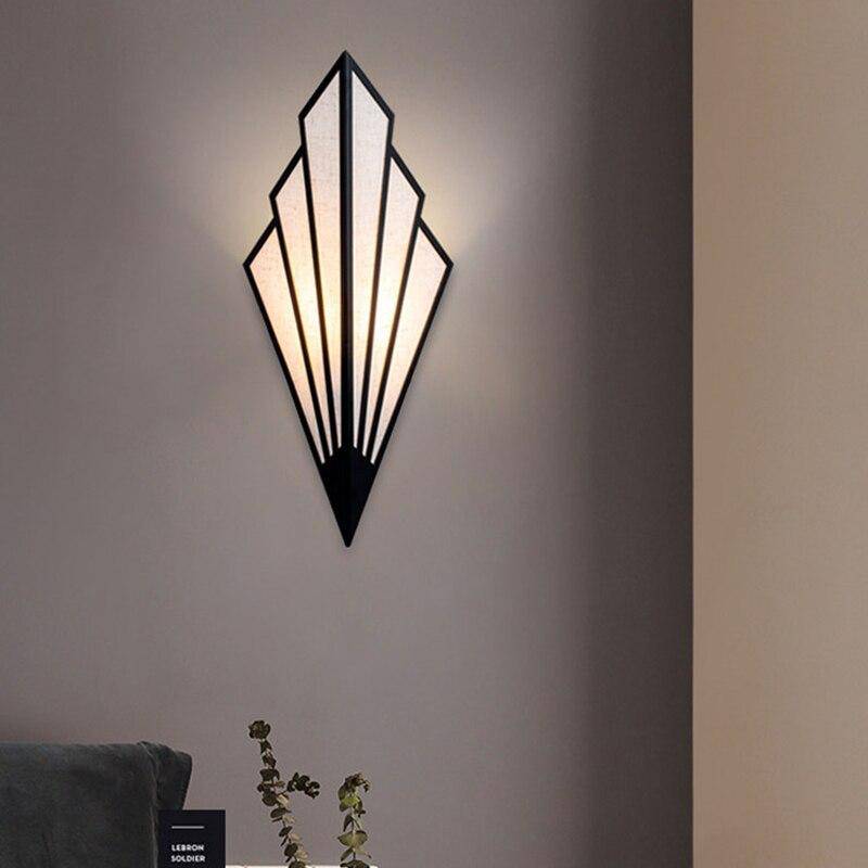 Modern Triangular Metal LED Wall Light for Rooms | Glimra