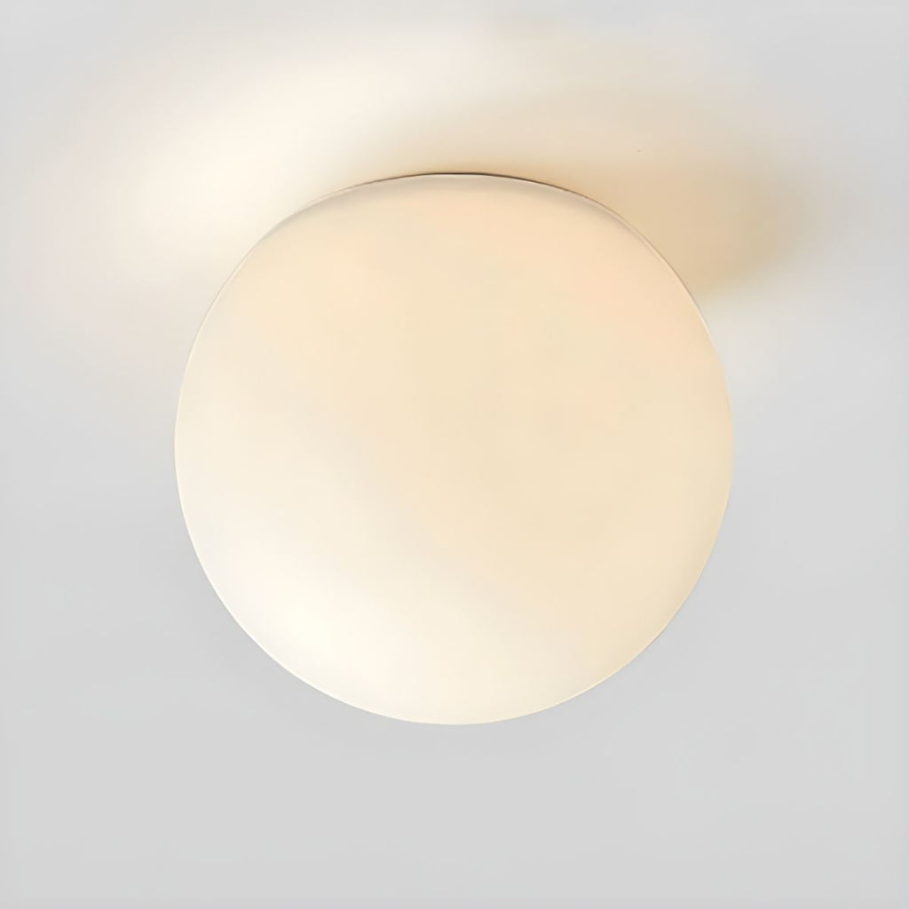 Modern White Globe Ceiling Light Flush Mount | Lumari
