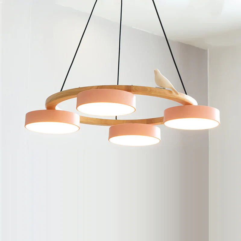 Modern Wooden Frame Chandelier Light Fixture | Lumerae