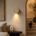 Natural Travertine Wall Light for Wabi Sabi Interiors | Travara