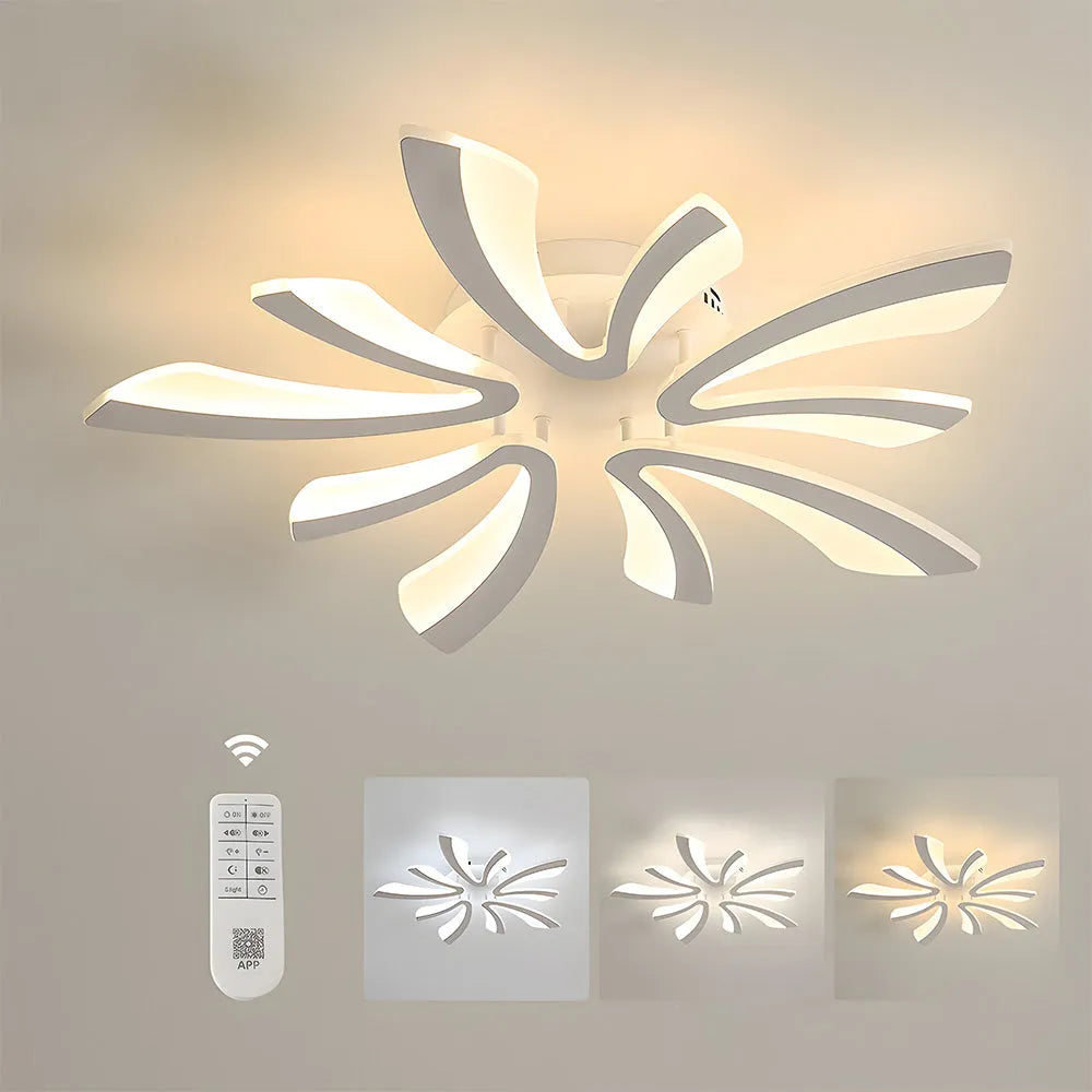 Nordic Acrylic Petal Ceiling Light Fixture | Lunaris