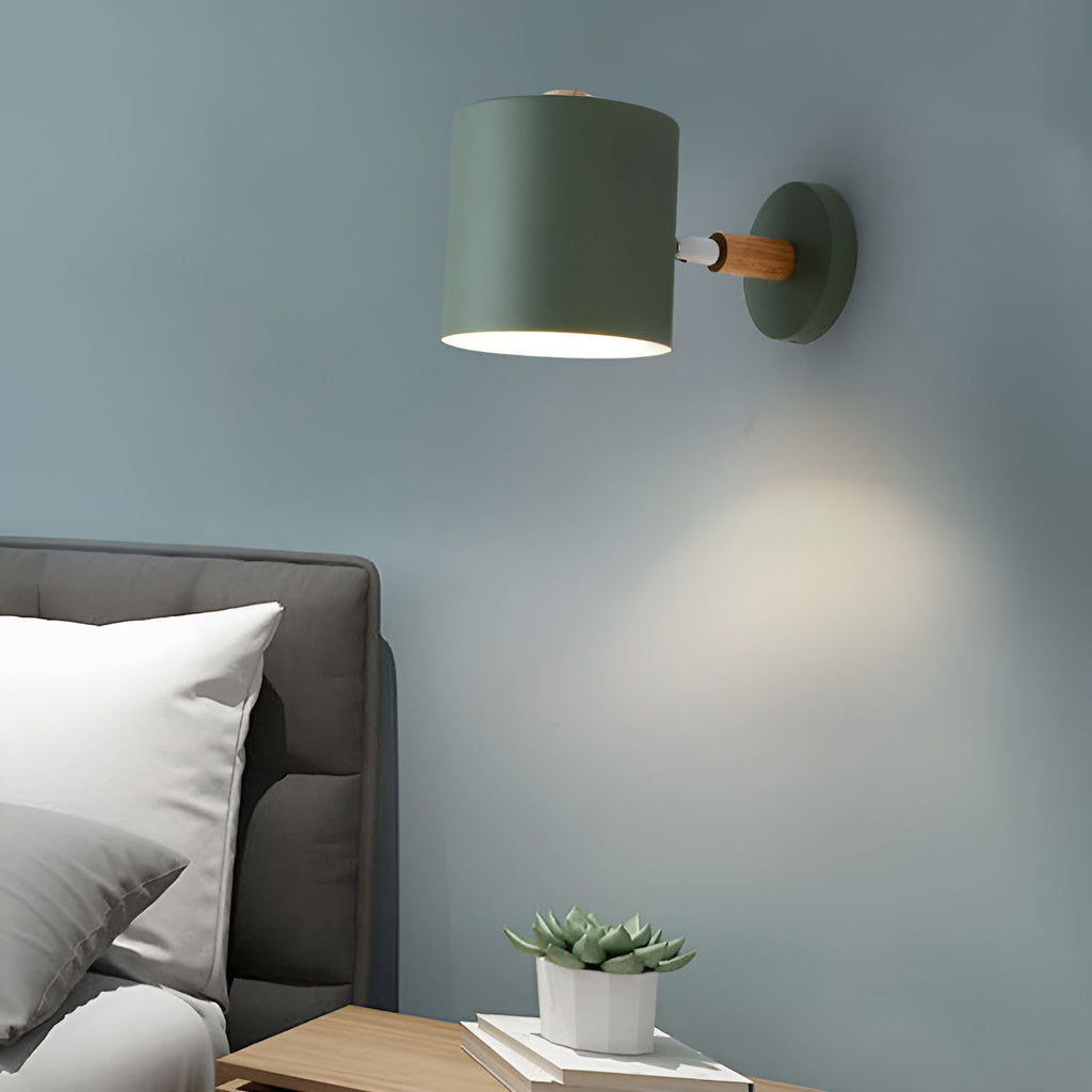 Nordic Adjustable Wood Metal Wall Light Fixture | Lumovia