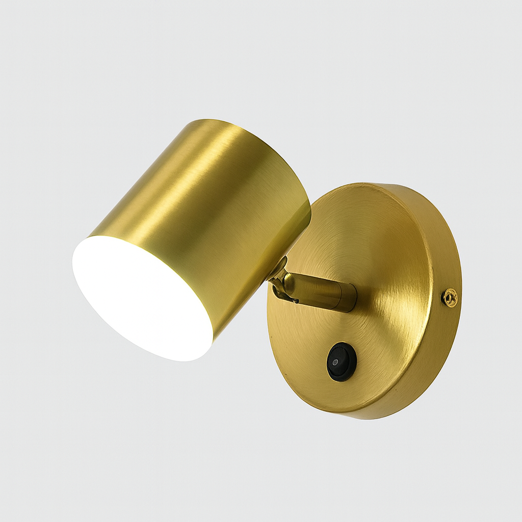 Nordic Black Gold Metal LED Wall Light Fixture | Lumoro