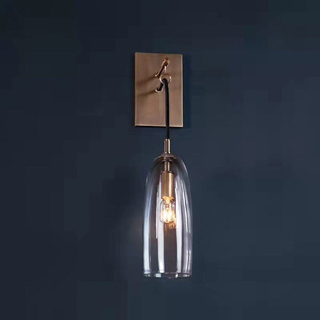 Nordic Brass Glass Wall Light for Interior Spaces | Bralune