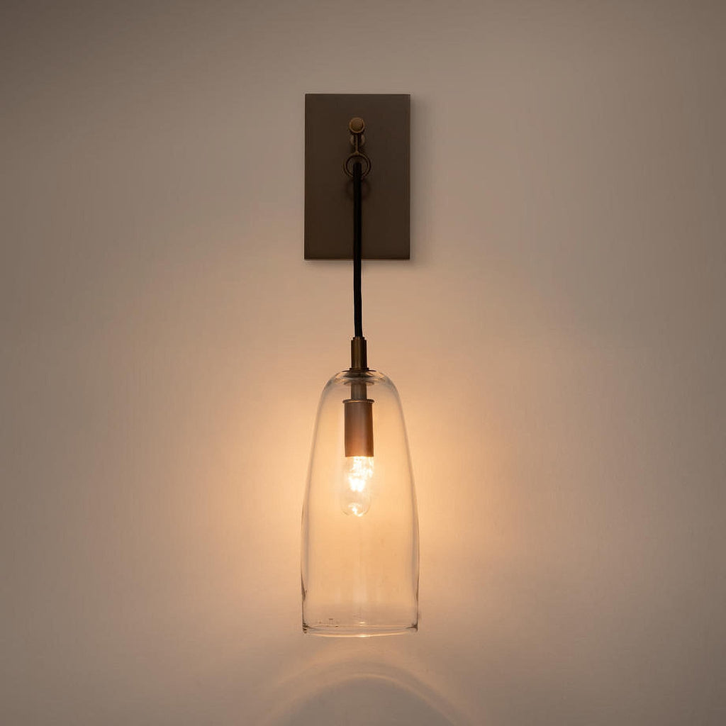 Nordic Brass Glass Wall Light for Interior Spaces | Bralune
