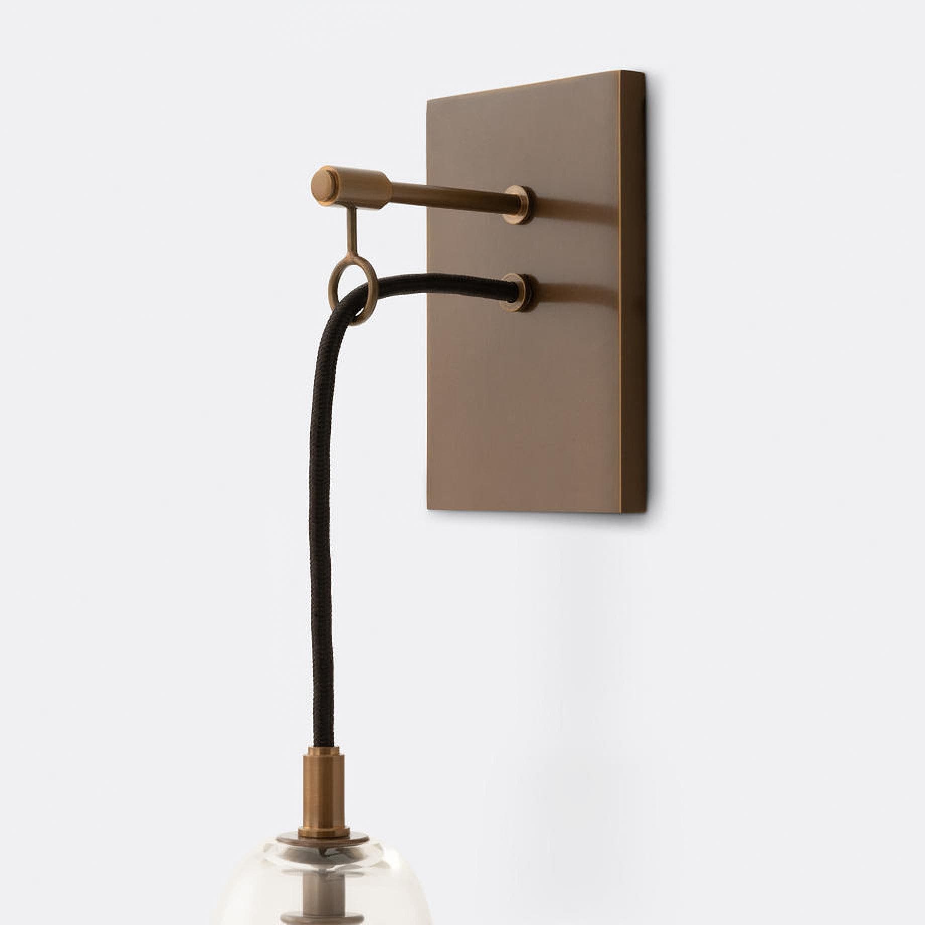 Nordic Brass Glass Wall Light for Interior Spaces | Bralune