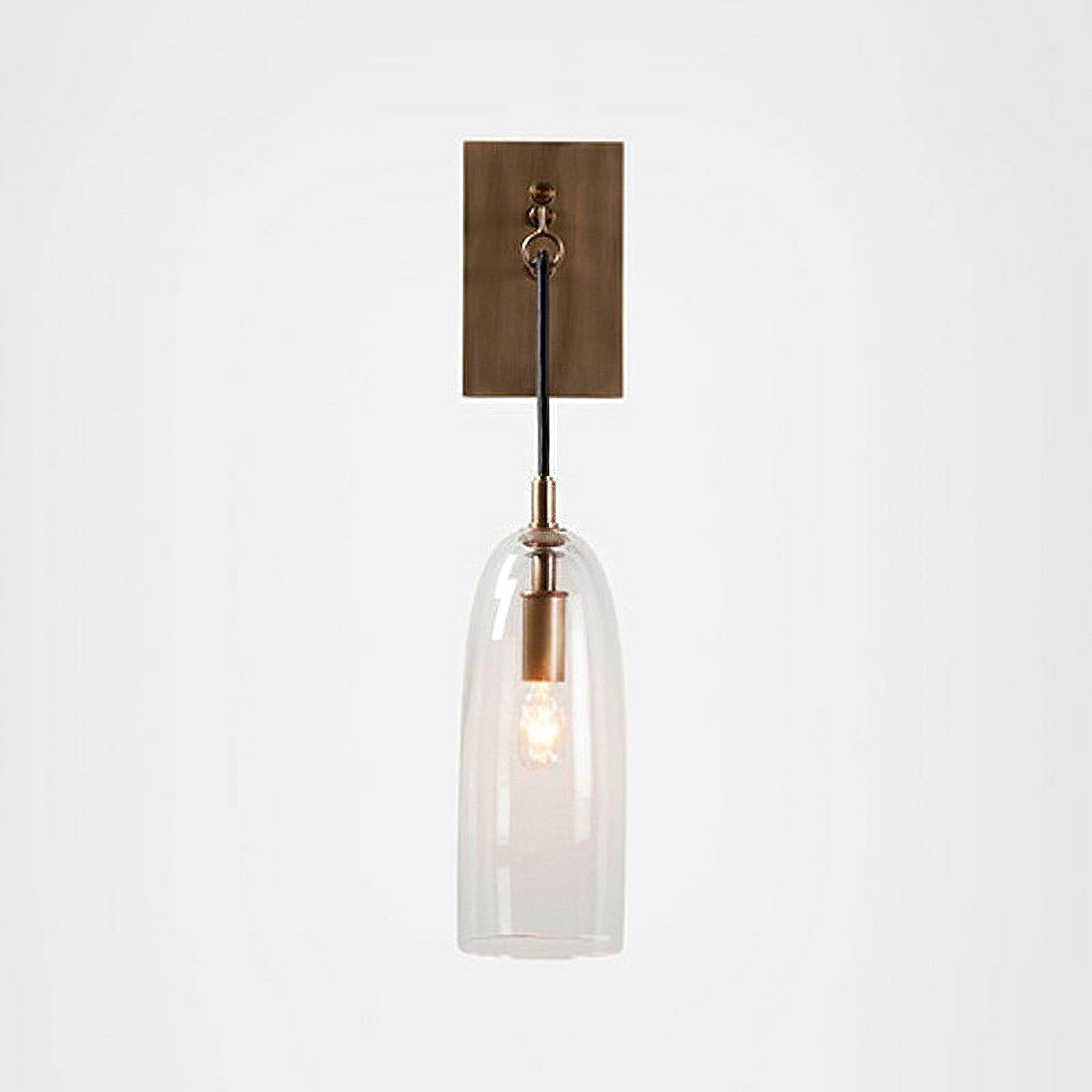 Nordic Brass Glass Wall Light for Interior Spaces | Bralune