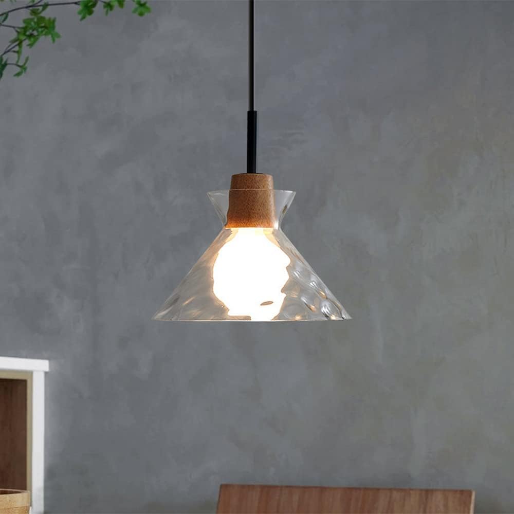 Nordic Clear Glass Pendant Light Adjustable Cord | Menora