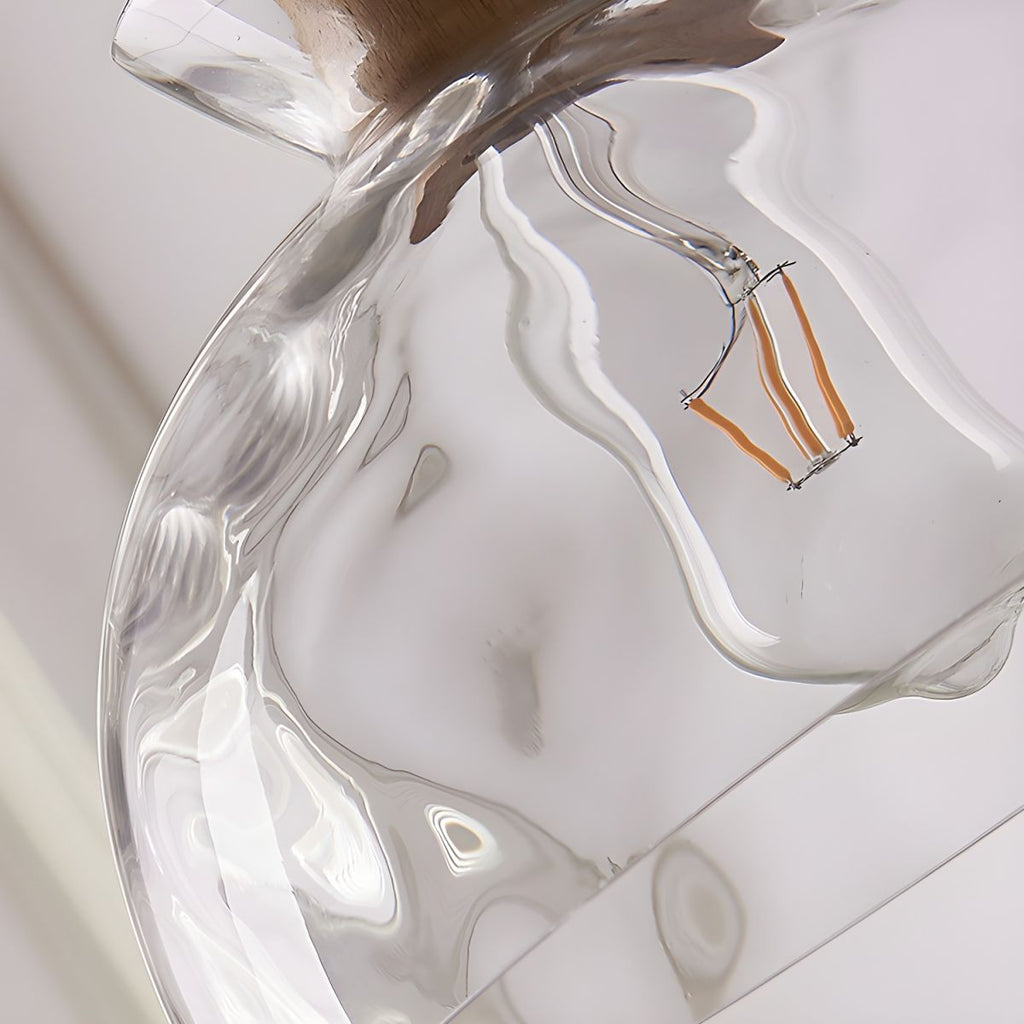 Nordic Clear Glass Pendant Light Adjustable Cord | Menora