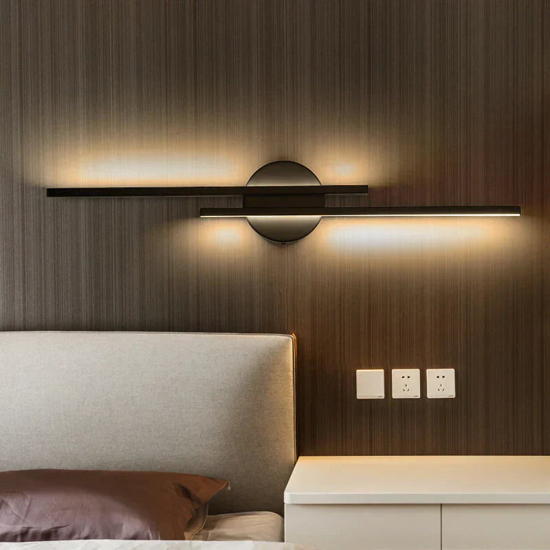 Nordic Double Line LED Wall Light for Interiors | Lumario