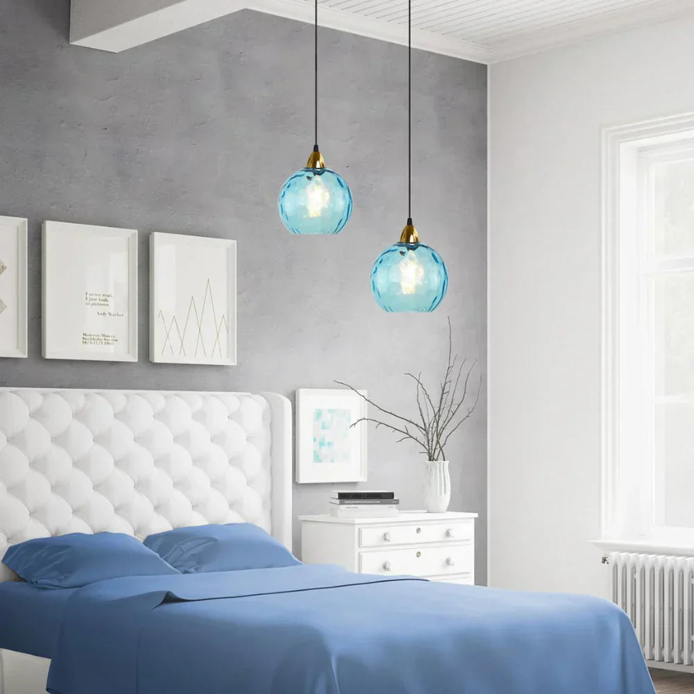 Nordic Glass Globe Pendant Light Fixture | Solvara